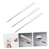 OATIPHO 3Pcs Stainless Steel Makeup Spatula Cosmetic Stirring Stick for