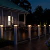 VOLISUN Solar Post Cap Light Outdoor Waterproof 4pack,Solar Fence -