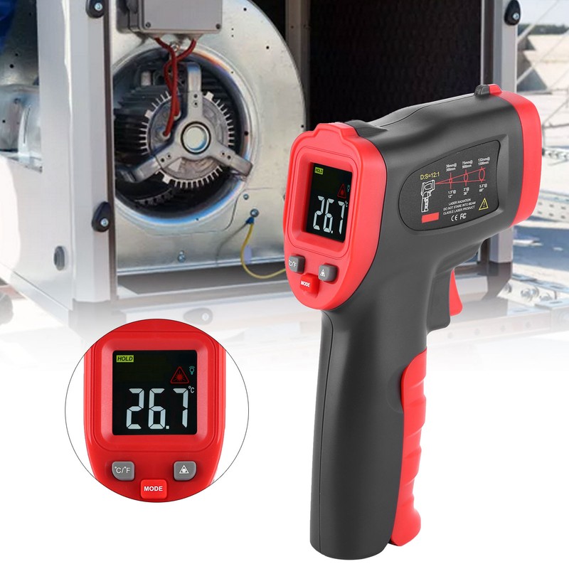WT327A -50-400℃ Color Screen Infrared Thermometer Industrial Handheld Temperature Tester