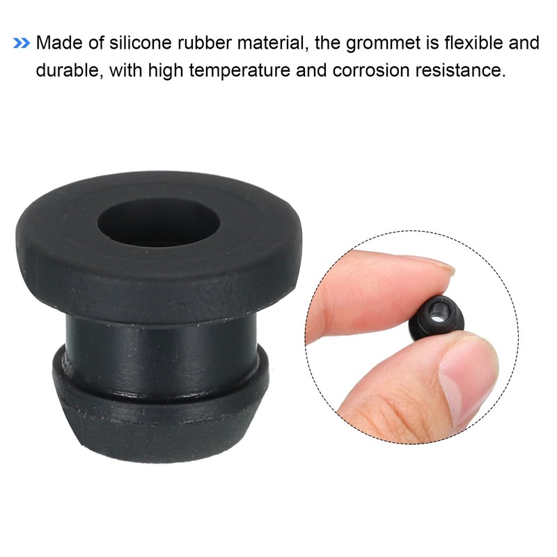 QUARKZMAN Pack of 30 Snap Rubber Grommet Plug Mount Diameter