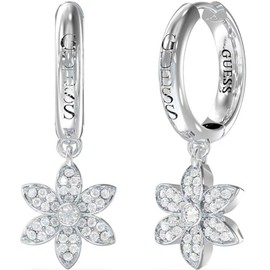 Lotus Collection Women's Earrings 30 mm Symbol Flower One Size Fits All The Earrings Are Grey Reference: JUBE04149JWRHT/U Alloy Steel, Alloy Steel