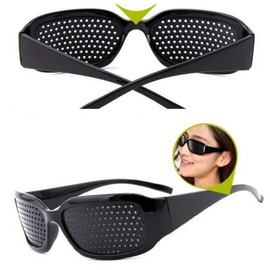 ピンホールメガネ 目の疲れ 眼筋運動に 視力調節 遠近兼用 疲れ目 リフレッシュ 眼筋力アップ 男女兼用