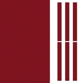 PATIKIL Billiard Cloth 8ft, Professional Pool Table Felt with 6 Felt Cloth Strips, Snooker Cloth Felt Replacement Accessories for Bars Clubs, Red