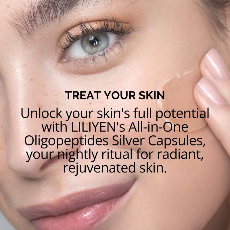 LILIYEN Multi-purpose Oligopeptides Silver Capsules - Multi-Function Skin Renewal, 30