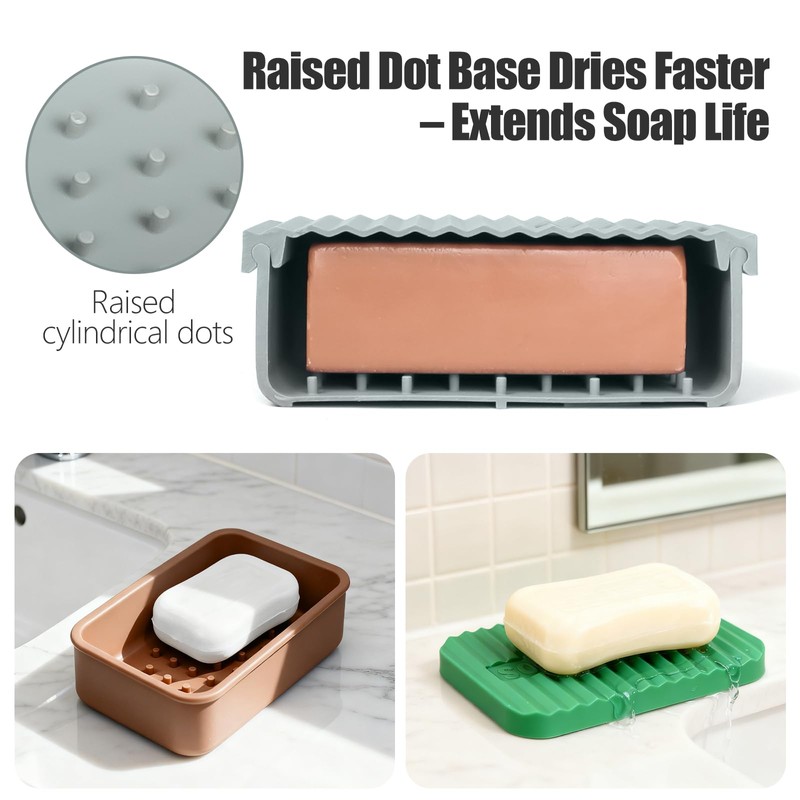 OTHIX Large Leakproof Travel Soap Case for 10 oz Bar