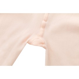 tanzmuster Nina children's ballet tights without foot and without gusset in white, black and pink-apricot - does not scratch, does not slip, optimal fit thanks to the highly elastic material.