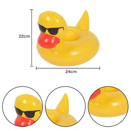 RmKbe 2pcs Duck Inflatable Drink Holder Pool Drink Floats Floating Bath Holder Inflatable Float Cup Pool Floats Accessories for Swimming Pool Party