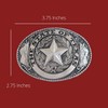 Needzo Rodeo Belt Buckles for Men, State of Texas Seal,