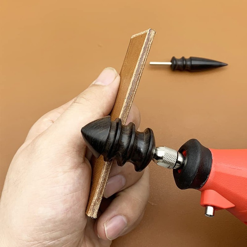 YFFSFDC Electric Edge Polishing, DIY Ebony, Leather Crafts, 2 Sizes,