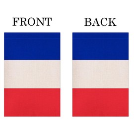 France French Garden Flag,Garden Decoration Flag,Indoor and Outdoor Flags,Celebration Parade Flags,Anniversary Celebration, Country Day, Linen Fabric,Double-Sided.