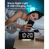 Vibrating Alarm Clock for Heavy Sleepers, Digital Alarm Clock with