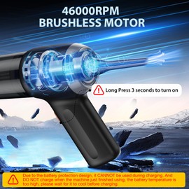 MARLALL Compressed Air Duster, Cordless Air Blower & Hand Pump Car Vacuum Cleaner Portable Rechargeable Mini Handheld Computer Keyboard Duster Cleaner(Black)