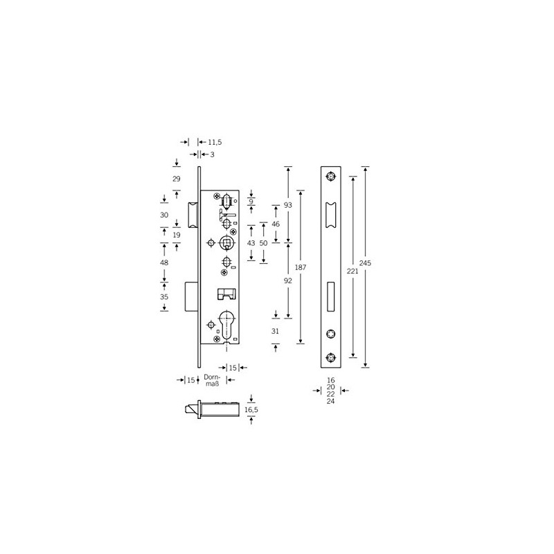 ToniTec® Tubular Frame Lock PZ 16 mm (Arbor Size: 25