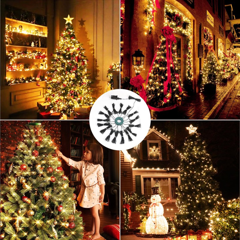 GARITE Christmas Tree Lights, 6.6FT x 16Line 400LEDs Xmas Tree