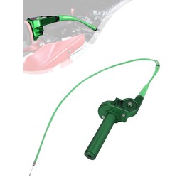 BAOUFF Motorcycle Throttle Grip with 51.18" Cable,7/8" 22mm CNC Aluminum Quick Twister Assembly Universal for Dirt Mini Pit Bike 49CC-125CC CRF XR KX YZ TTR DRZ SSR 50 60 70 80 85 100 110 125-Green
