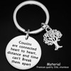 Kivosliviz Cousin Gift Keychain Cousin Gifts for Women Cousins Jewelry