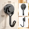 Magnetic Hooks 6-Pack for Home Organization – Swivel Swing Design