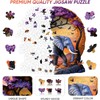 Qiuenisray Wooden Puzzles for Adults 500 Pieces, 3D Vision Effect