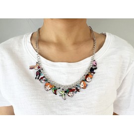 STKTFKK Anime Cartoon Necklace woman