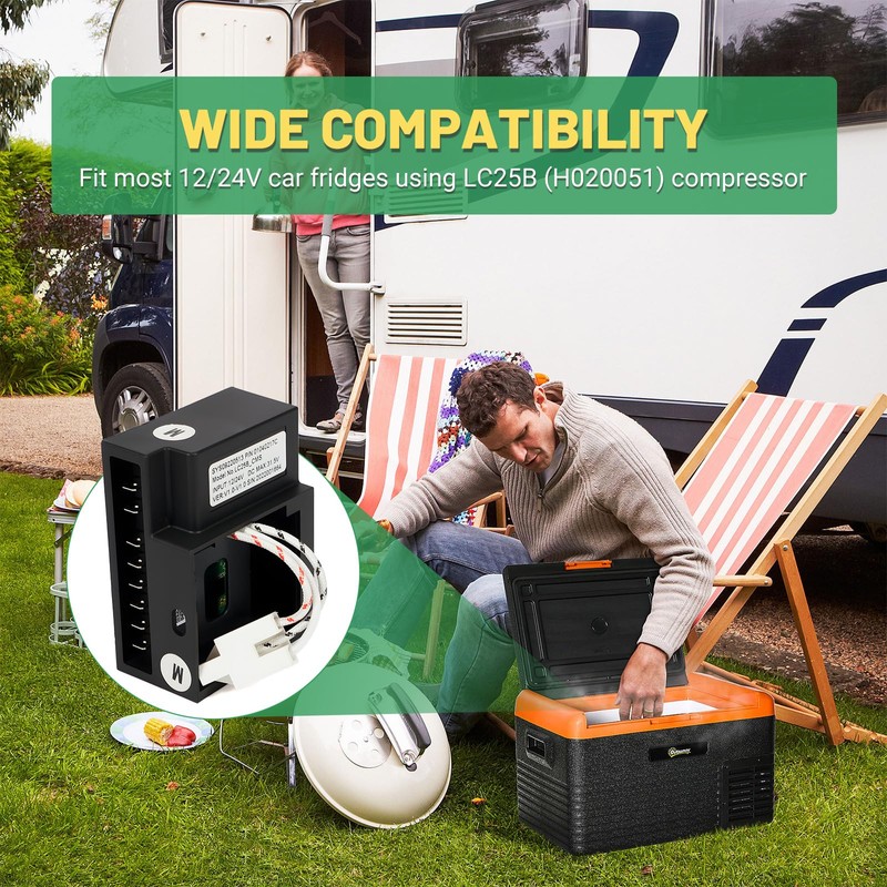 Rendrox Universal 12V/24V DC Car Refrigerator Compressor Drive Module -