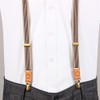Mendence Suspenders, Women's, Men's, Button-type, Unisex, Thin, Y-Shaped, Leather, Solid,