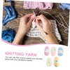LALAFINA Professional Crocheting Yarn Set 4 Ply Cotton Yarn Versatile