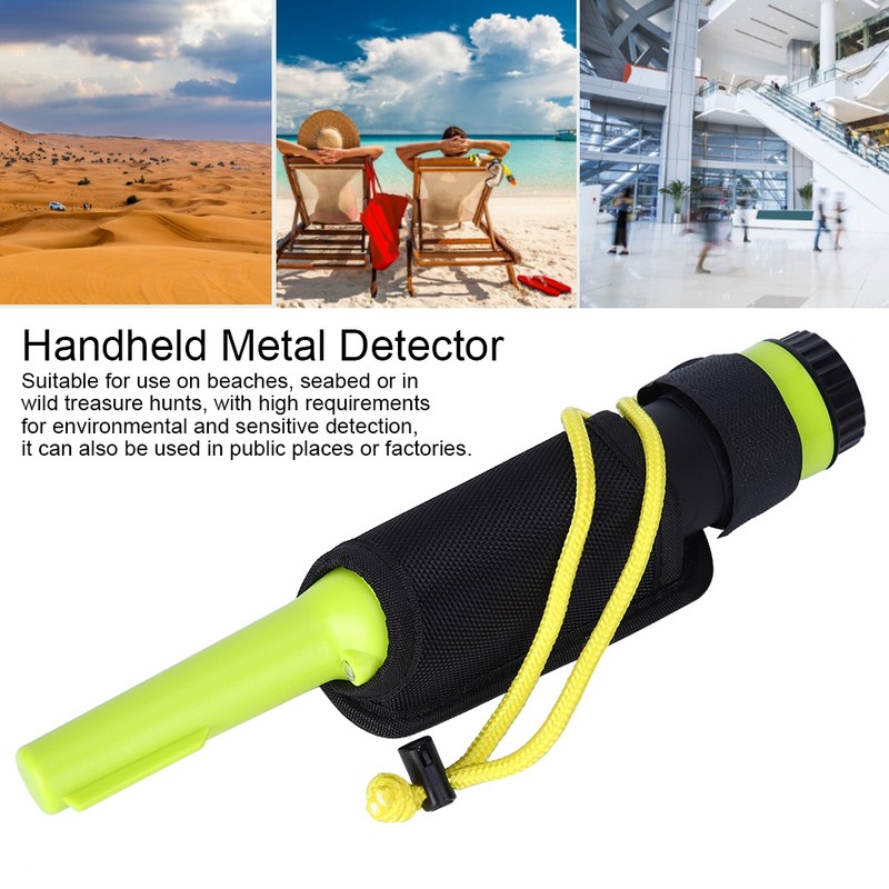 HS‑10 Portable Waterproof Metal Detector Handheld Treasure Finder with LCD