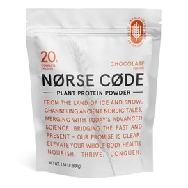 N?RSE C?DE N?RSE C?DE Chocolate Plant-Based Protein Powder C 20g Protein, Vegan, Keto, Dairy-Free, Low Sugar, Fiber, Upcycled Barley, Rice & Pea Protein C 1.39 lbs [14 Servings]