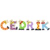 Playshoes Children's Wooden Letters Names Cedrik Set – Assorted