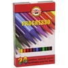 KOH-I-NOOR Progresso Woodless Coloured Pencil Set (Set of 24)