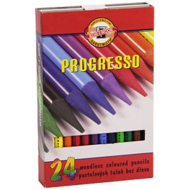 KOH-I-NOOR Progresso Woodless Coloured Pencil Set (Set of 24)