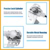 Partuto 1 Set Front Left Side Door Lock Cylinder Cable