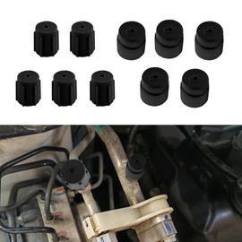 PACLVIO 10PCS Car Air Conditioning Valve Core Repair Cover, Car AC Valve Caps, 0.51"/13mm Low Pressure Cap 0.62"/16mm High Pressure Cap, Car Accessories Sealing Port Cover Universal for Most Cars