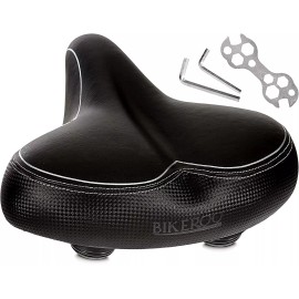 Bikeroo Oversized Bike Seat - Bicycle Saddle Replacement Peloton Exercise Road Bikes