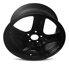 Road Ready Car Wheel For 2010-2011 Mercury Milan 2010-2012 Ford Fusion 17 Inch 5 Lug Black Steel Rim Fits R17 Tire - Exact OEM Replacement - Full-Size Spare