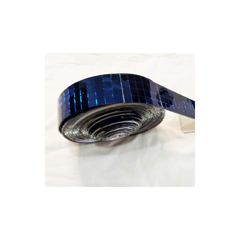 YONGPAN Self-Adhesive Mini Square Glass,1000pieces Blue Square Mirrors Mosaic Tiles