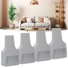4Pcs U Shape Casters Door Stopper Anti Sliding Furniture Wheels