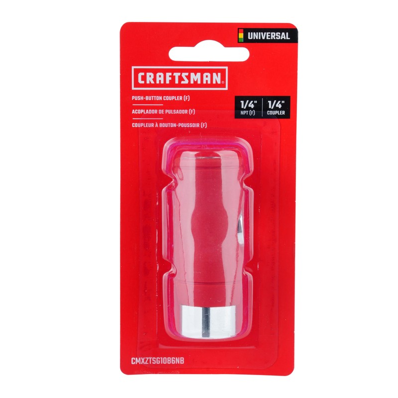 CRAFTSMAN Push Button Coupler, Female, 1/4-in NPT Industrial and Automotive