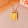 Photo Locket Necklace for Men Women Gold Necklace Open Book