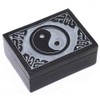 Yin Yang Black Soapstone Box 3"x4"