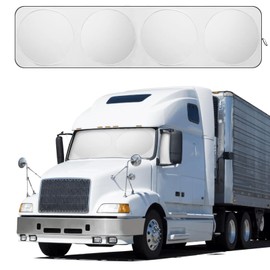 ARARANA Semi Truck Windshield Sun Shade, Automotive Sunshade Cover for Semi-Truck Front and Side Window, Foldable & Retractable Sun Visor Fit Semi, Commercial & Big Rig Truck, 163"x36"