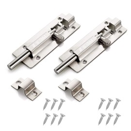 All-Pie 2PCS Door Lock Bolt - for Bathroom, Bedroom,Toilet, Shed, Shower, Door - Catch Latch Slide Bolt Easy Fit with Screws (3 inches)