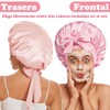 AVENIX Gorro para Dormir de Satin, Set 4 Piezas, Ajustable