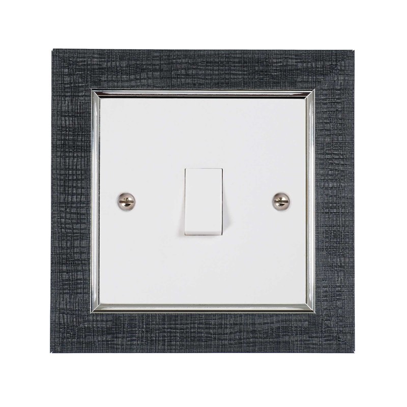 ElekTek Decorative Switch Surround Frame Cover Finger Plate Classic Edged