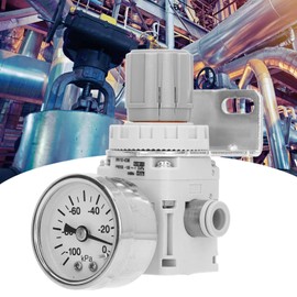 Pneumatic Vacuum Pressure Regulator, Self-Locking Regulation, 100 To - 1.3 KPa Air Pressure Regulator, Compact for Industry