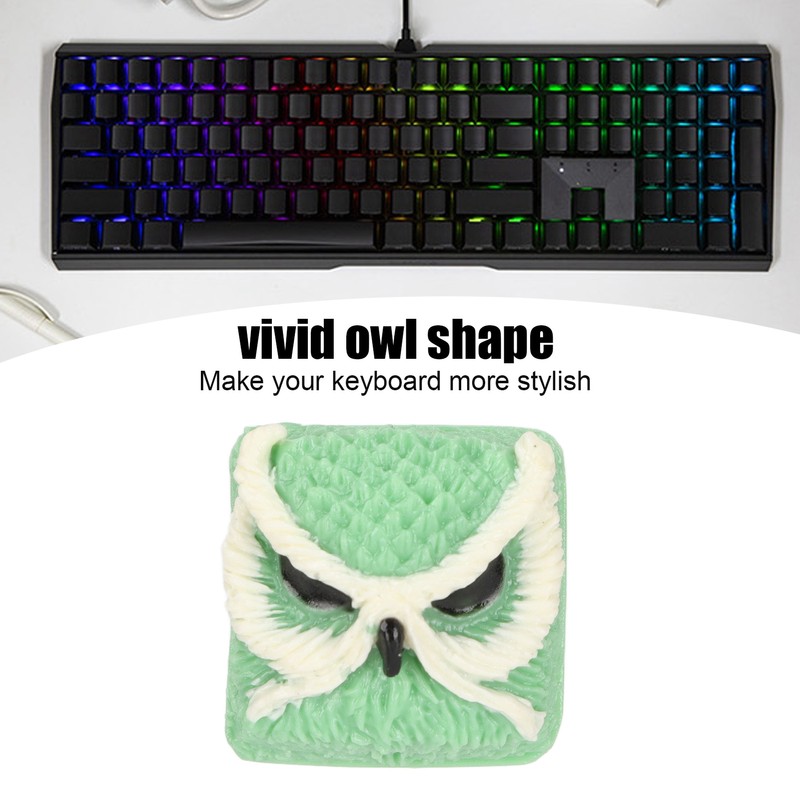 Custom Keycap Hand Carved Owl Pattern OEM R4 Gaming Resin