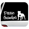 Pittie Grandpa Pitbull Decal Sticker for Car Window