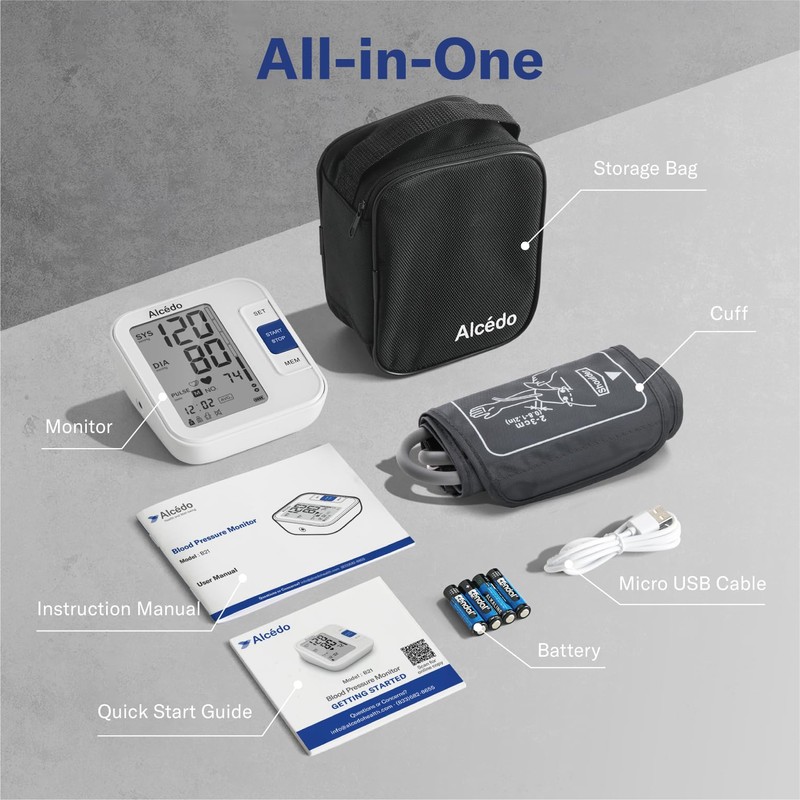 Alcedo Blood Pressure Monitor for Home Use, Automatic Digital BP