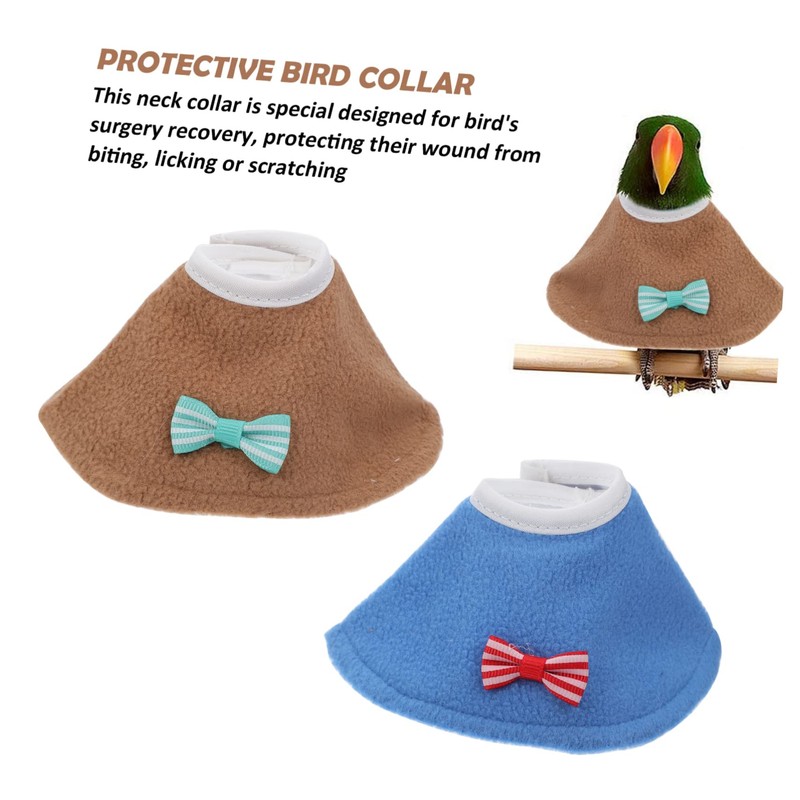 Levemolo Anti-Pecking Bird Collar Parrot Neck Ring Protective Fashionable 2