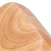 Rubber Wood Salad Bowl Handcrafted Simple Stylish Square Bowl Tableware